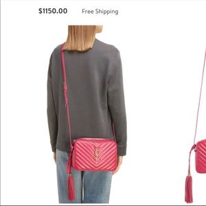 SAINT LAURENT Calfskin Matelasse Lou Camera Bag